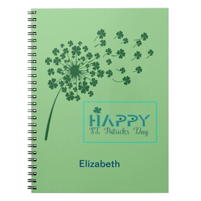 St. Patrick's Day Design     Notebook (Front)
