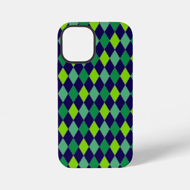 St. Patrick's Day Diamond Shape Pattern-54603 iPhone Case (Back)