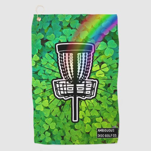 St Patricks Day Disc Golf Towel with Clip