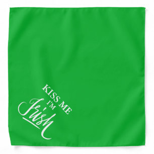 St Patricks Day dog bandana   Kiss Me I'm Irish