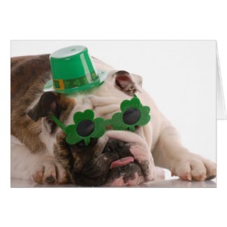 St. Patrick's Day Dog Card