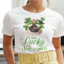 St Patrick's Day Dog Mom Custom Photo Funny