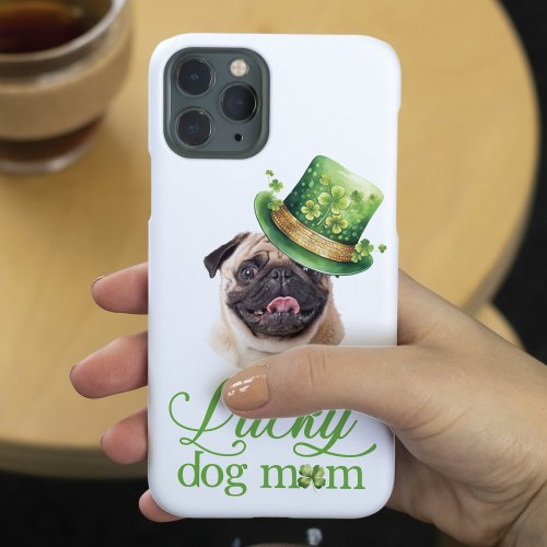 St Patricks Day Dog Mom Custom Photo Hat iPhone 15 Pro Case