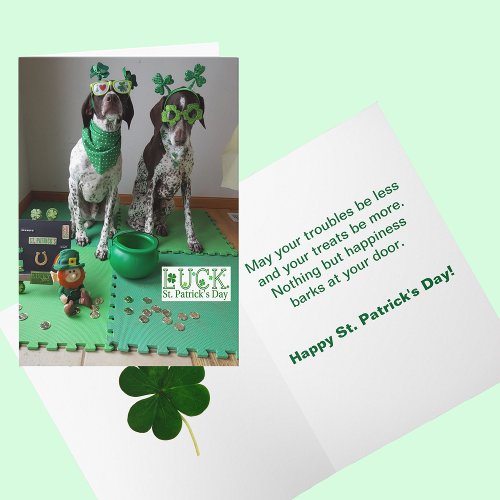 St Patricks Day Dogs Ready to Party Card