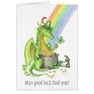 St. Patrick's Day Dragon card