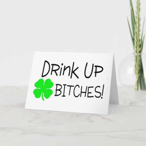 St Patricks Day Drinking Card
