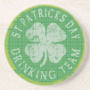 St Patricks Day Drinking Team Coaster