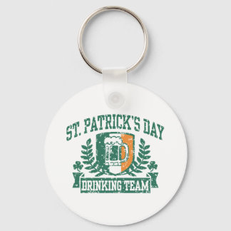 St. Patrick's Day Drinking Team Keychain