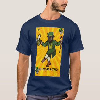 St Patricks Day El Borracho Retro Vintage T-Shirt