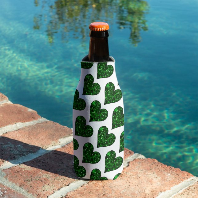 St. Patrick's Day Emerald Heart Bottle Cooler (In Situ Pool)