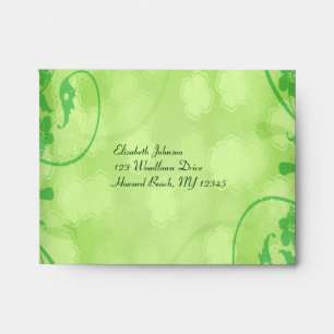 St. Patrick's Day Envelope for Reply Card