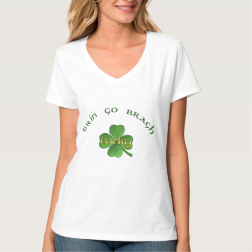 St Patricks Day _ Erin Go Bragh Shamrock T_Shirt