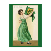 St. Patrick's Day Erin Go Bragh Vintage Lady