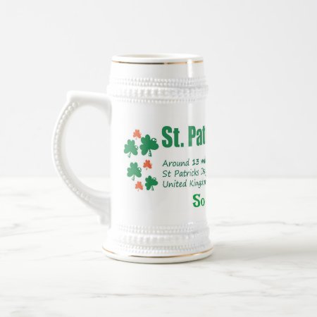 St. Patrick's Day Fact Beer Stein
