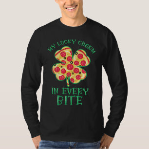 St Patrick's Day Fast Food Shamrock Pizza Saint Pa T-Shirt