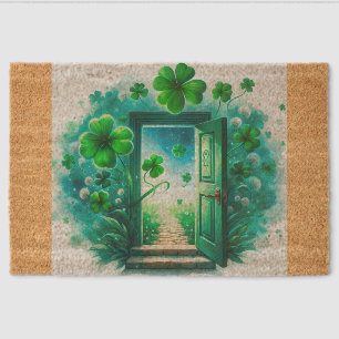 St. Patrick's Day Fiber Doormat
