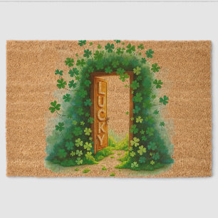 St. Patrick's Day Fiber Doormat