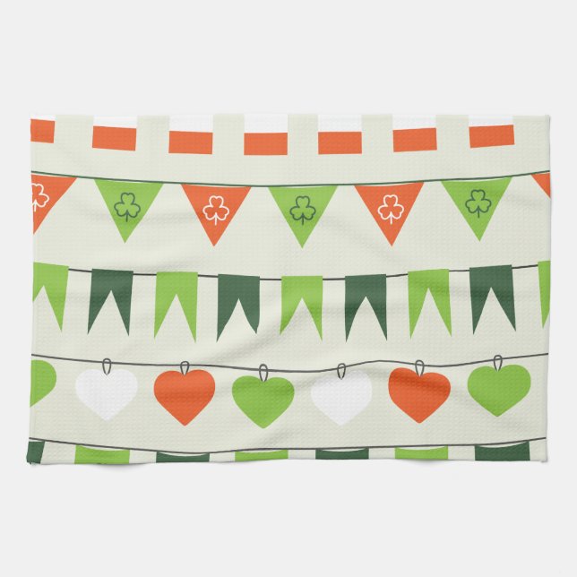 st patricks day flag towel (Horizontal)