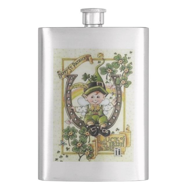 St. Patrick's Day Flask (Front)