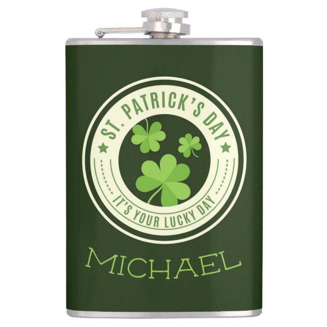 St. Patrick's Day Flask (Front)