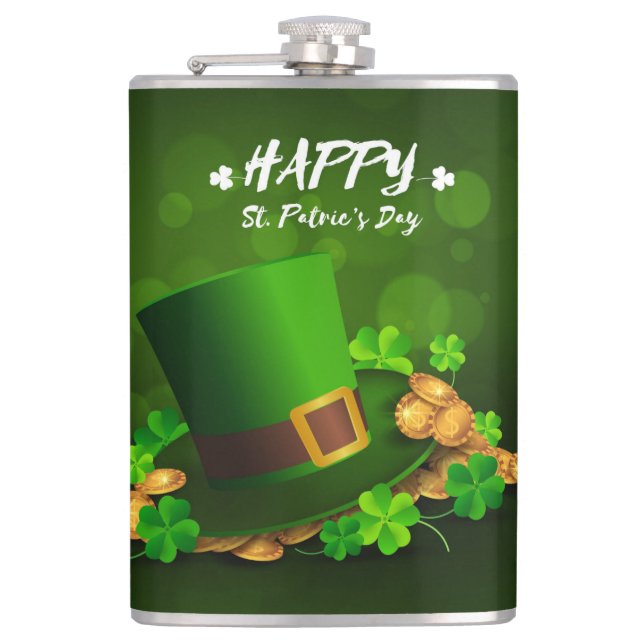 St. Patrick's Day Flask (Front)