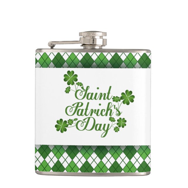 St. Patrick's Day Flask (Front)