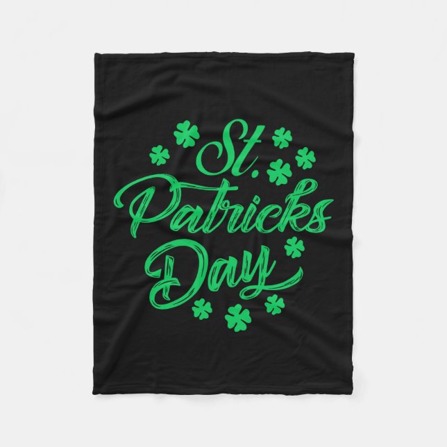 St Patricks Day Fleece Blanket (Front)