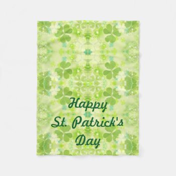 St Patrick's Day Fleece Lap Blanket For Wheelchair by Frasure_Studios at Zazzle