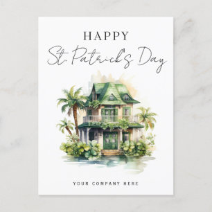 St. Patrick's Day Florida House Realty Marketing Holiday Postcard