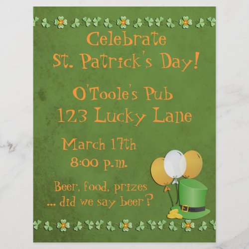 St. Patrick's Day Flyer flyer