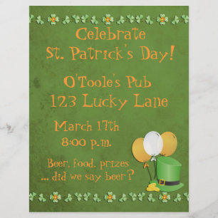 St. Patrick's Day Flyer