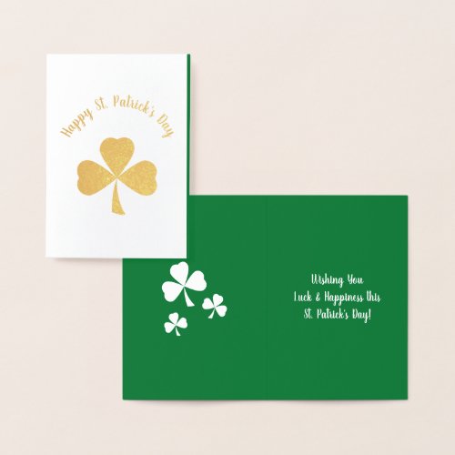 St Patricks Day Foil Card