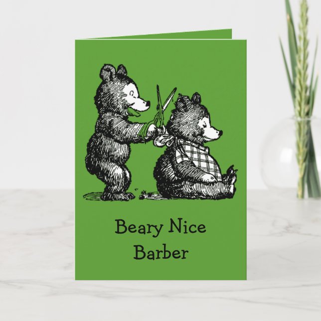 St. Patrick's Day for Barber Letterpress Thank You Card (Front)