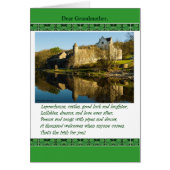 St. Patrick's Day for Grandmother, Poem, Castle (Front)