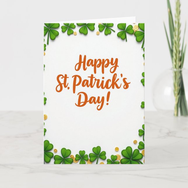 St Patricks Day For Husband Card (Front)