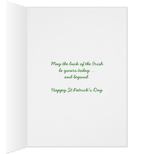 St.Patrick's Day for Nephew (Inside (Right))