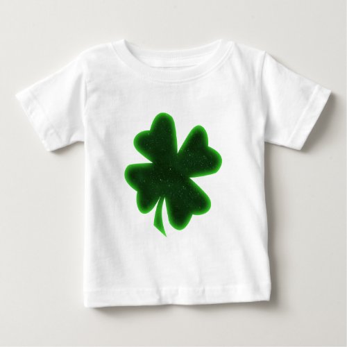 St Patricks Day Four Leaf Clover Baby T_Shirt