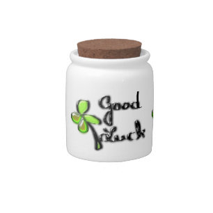 St. Patrick's Day Four-leaf clover Candy Jar
