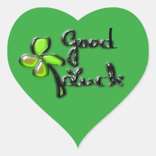 St Patricks Day  âŽFour_leaf clover Heart Sticker