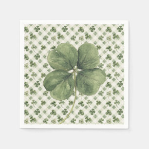  St Patrick's Day Four Leaf Clover  Napkins
