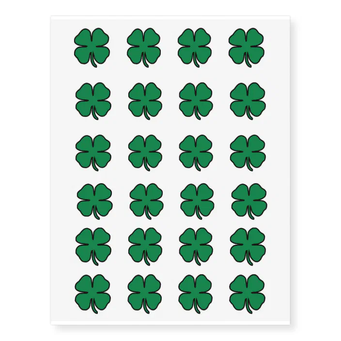 Badge Reel Set of 10 Four Leaf Clover Acrylic Blank Shamrock Magnet DIY Craft Blank Keychain St Patrick’s Day Pinch Me
