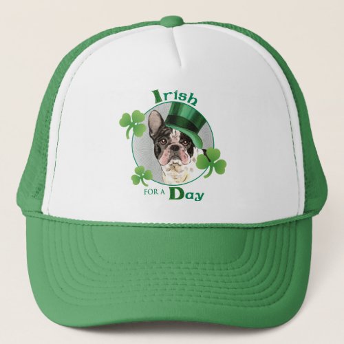 St Patricks Day French Bulldog Trucker Hat