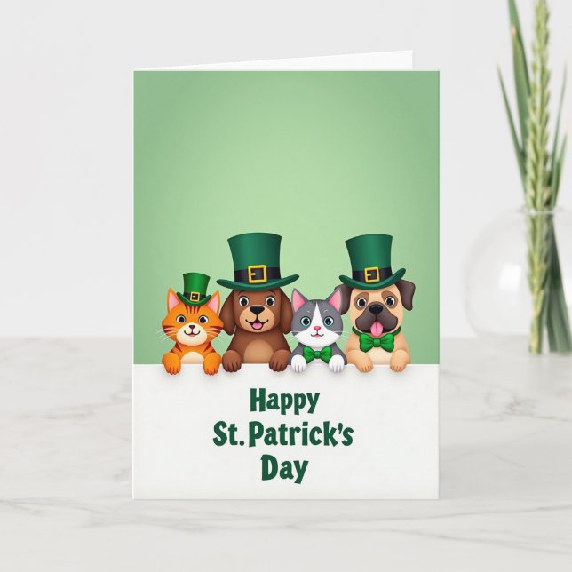 St Patricks Day Friends Card (Front)
