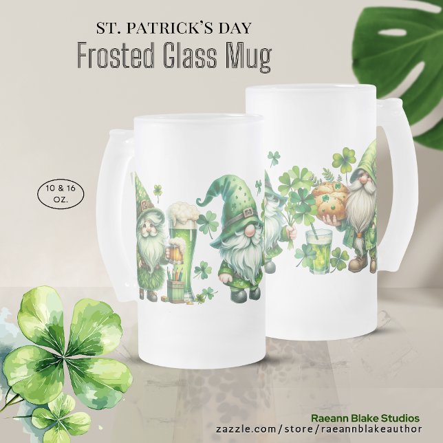 St. Patrick's Day Frosted Glass Mug (Creator Uploaded)