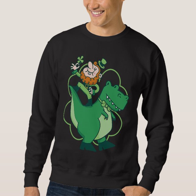 St Patrick's Day Fun Beer Drink Party Dublin Irlan Sweatshirt (Front)