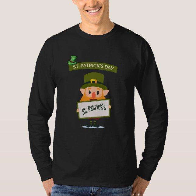 St Patrick's Day Fun Beer Drink Party Dublin Irlan T-Shirt (Front)
