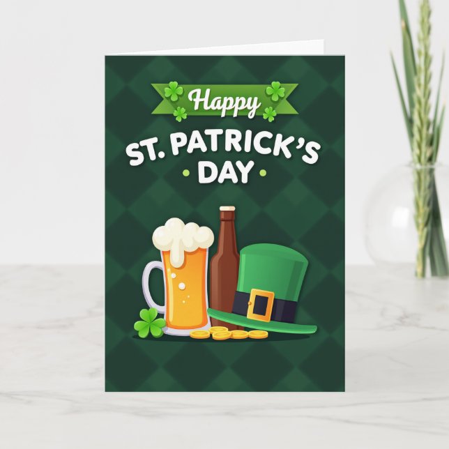 St Patricks Day Fun Card (Front)