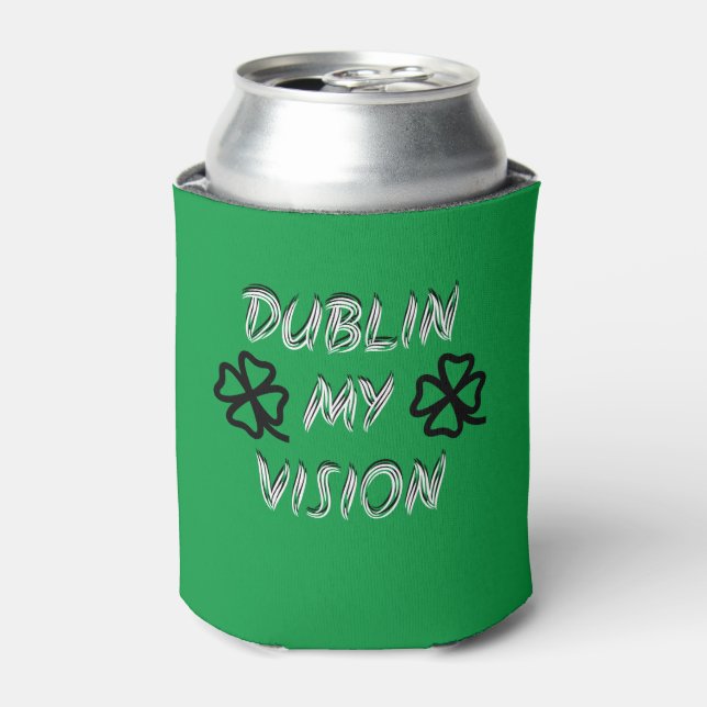 St. Patrick's Day Funny Humor Green Can Cooler (Can Front)