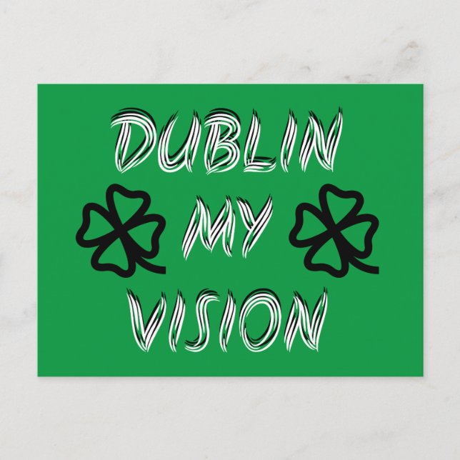 St. Patrick's Day Funny Humor Green Postcard (Front)