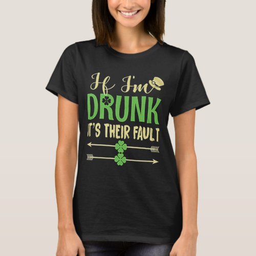 St Patricks Day funny humorous drunk party Irish T_Shirt